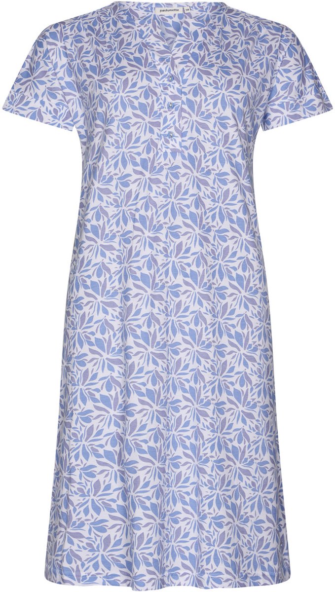 Pastunette Dames Nachthemd Pastunette - Soft Blue - Katoen blauw