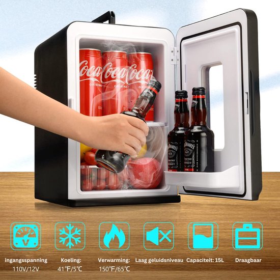 ApexArte® Minibar - Mini Koelkast - Skincare Fridge - Ultra Black — afbeelding 3