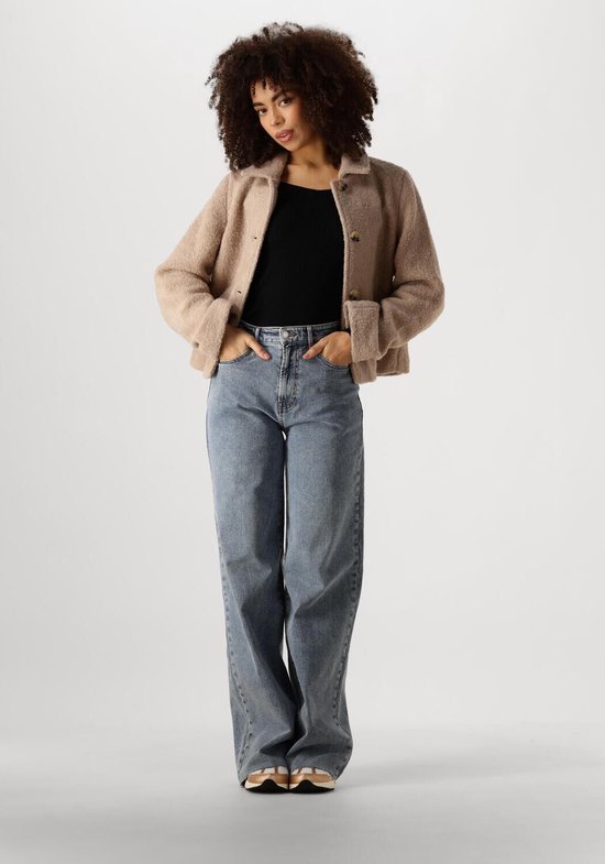 Casual ballonbroek for dames, wijde pijpen, middentaille, bijgesneden denimbroek, Y2K losse baggy jeans, vatbroek (Color : Light Blue, Size : XXL Casual ballonbroek for dames, wijde pijpen, middentaille, bijgesneden denimbroek, Y2K losse baggy jeans, vatbroek (Color : Light Blue, Size : XXL
