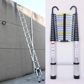 Bol.com Telescopische Ladder - 6.2 Meter - Afneembare Haken - Uitschuifbare Treden - Opvouwbare - Antislip Voeten - Klussen - Trap aanbieding