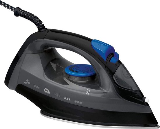 DailySupplies® Strijkijzer - Stoomstrijkijzer met Stoomgenerator - Stoomreiniger - Zwart