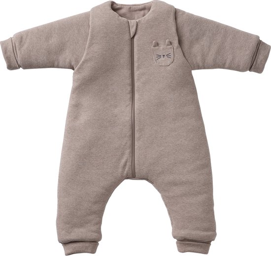 Vertbaudet Jumpsuit met voetjes PETIT CHAT, afneembare lange mouwen