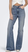 Only Jeans Onljuicy Hw Flared Dnm Dot023 Noos 15338004 Medium Blue Denim Dames Maat - W30 X L32