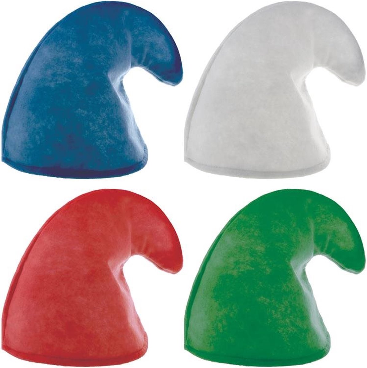 Smurfenmuts diverse kleuren - Wit
