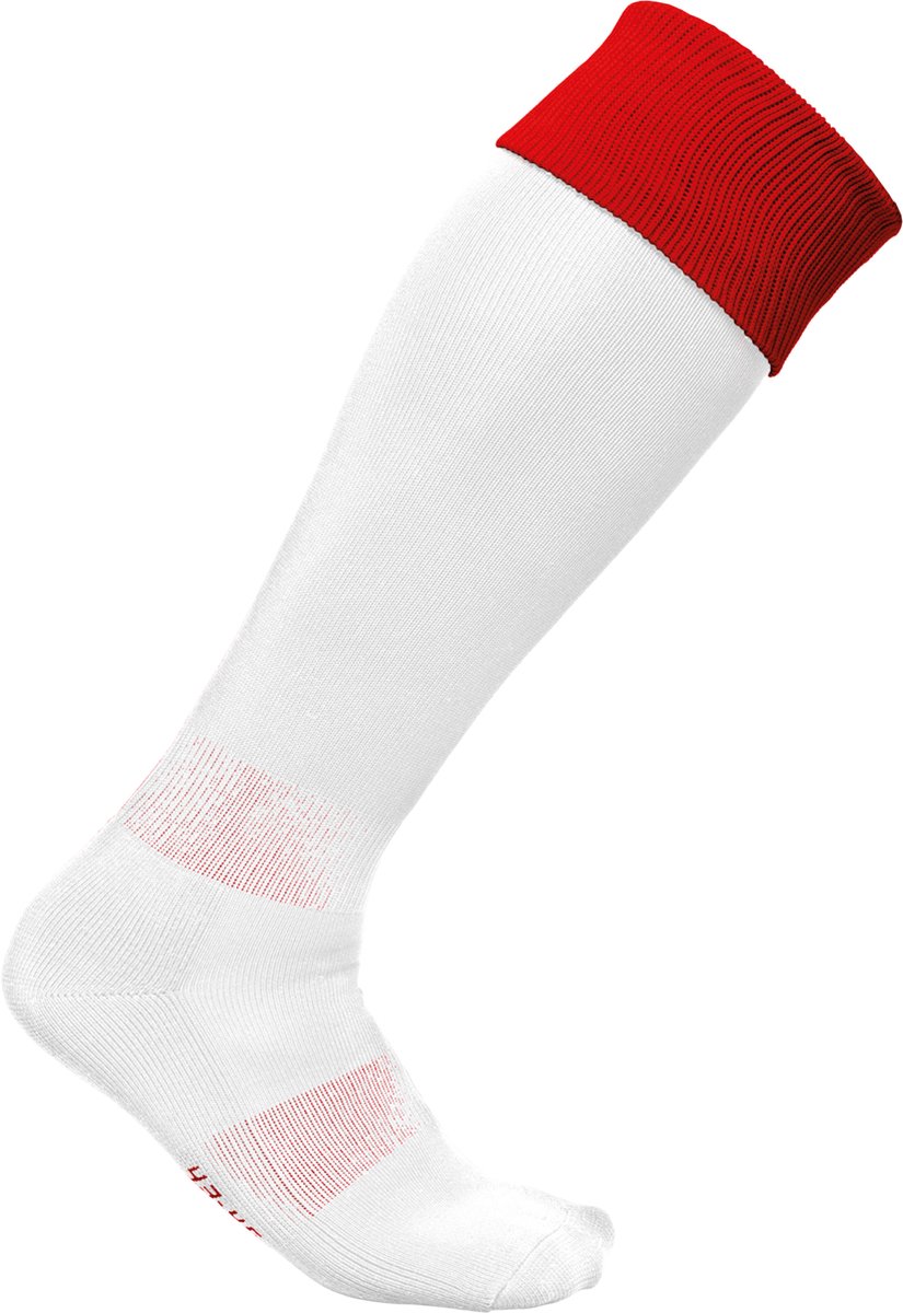 PROACT® Tweekleurige sportsokken PA0300 - White / Sporty Red - 47/50 EU
