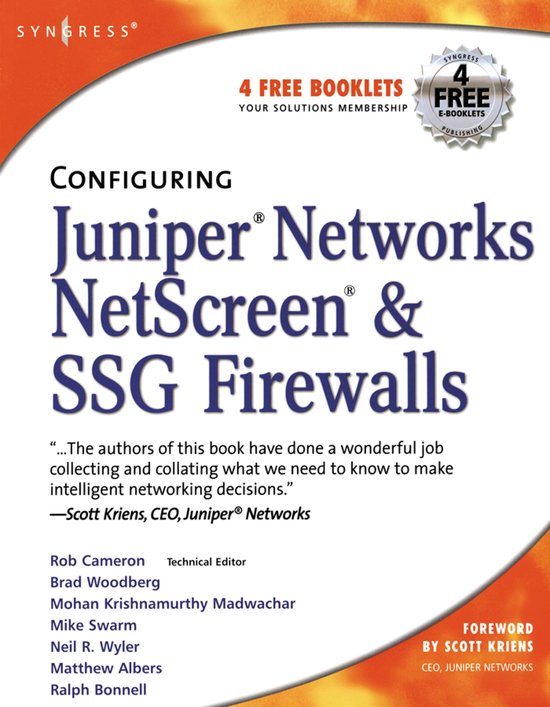 Configuring Juniper Networks NetScreen & SSG Firewalls - cover