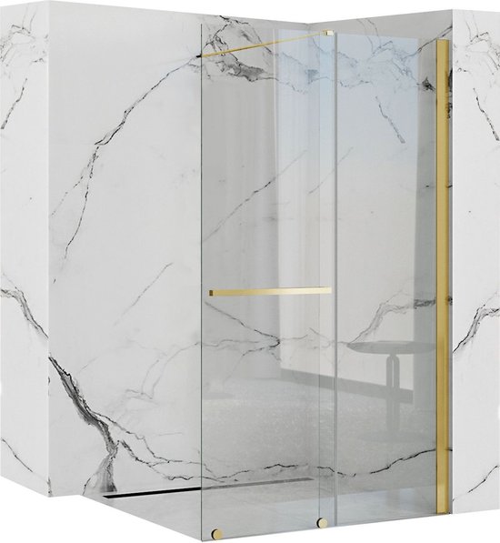 Rea Cortis Gold 100 - Douchewand - 100 cm - Goud