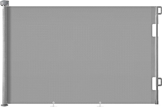 Intrekbaar Veiligheidshek, 0-500 cm, Uitschuifbaar, Oprolbaar, Grijs