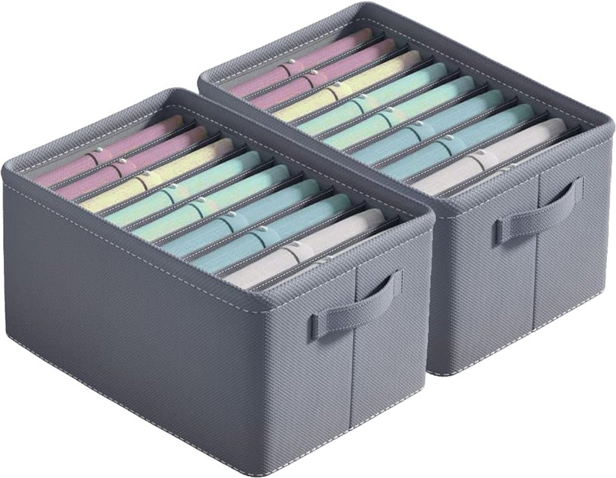 Goodivery Veelzijdige Opvouwbare Kledingkast Organizer met 7 Compartimenten voor Kleding en Accessoires