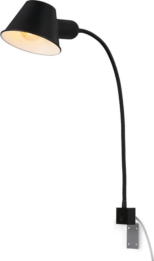 BRILONER - Lampe de lit flexible, lampe de lit réglable, interrupteur à