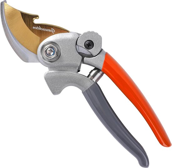 Professionele snoeischaren met ergonomische handvatten, geschikt voor het snoeien van