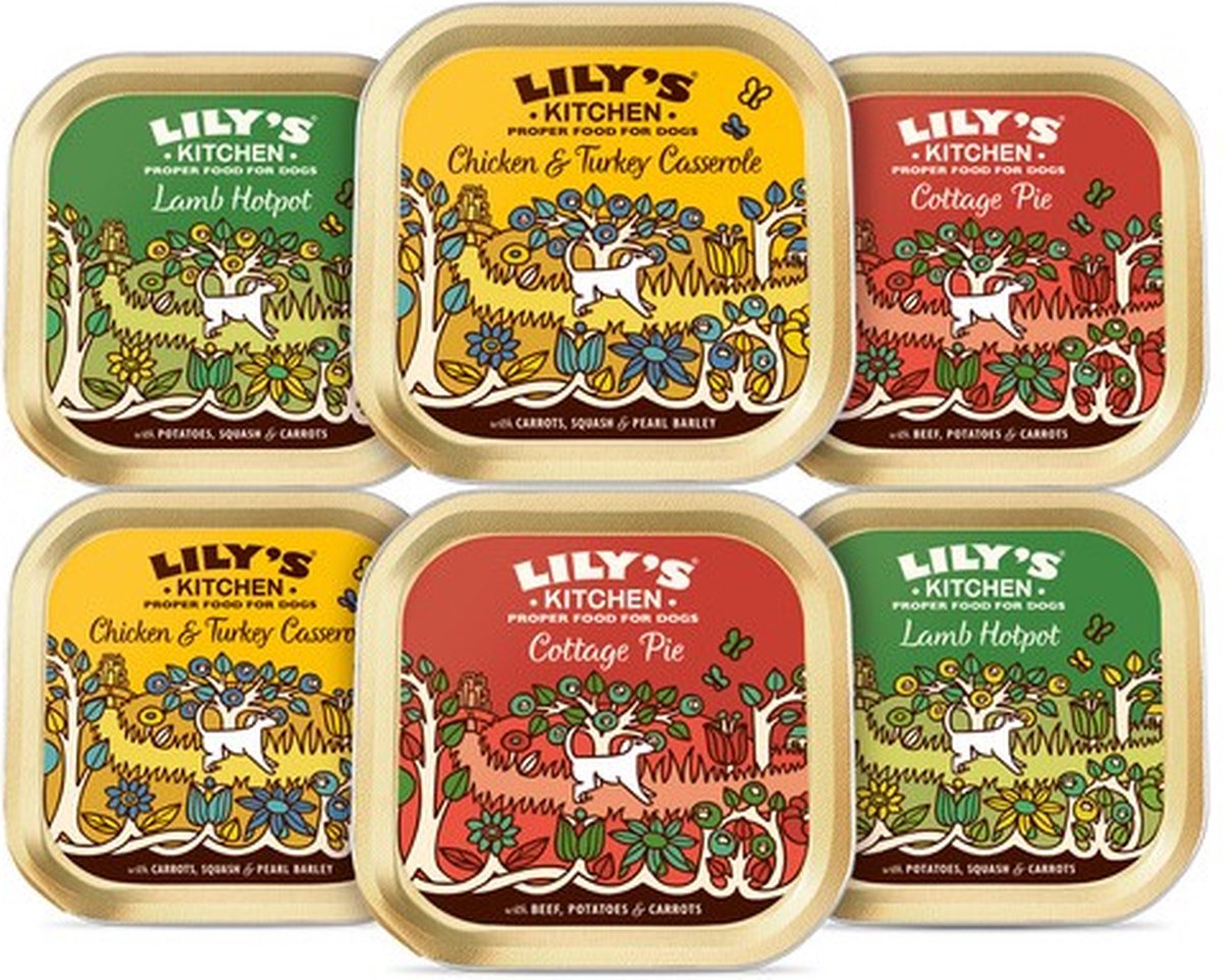 Voordeelpakket 12 x 150 g Lily's Kitchen Classic Dinners hondenvoer nat