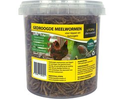 Gedroogde Meelwormen Utopia - Eiwitrijk, Licht Verteerbaar - 1,2 Ltr