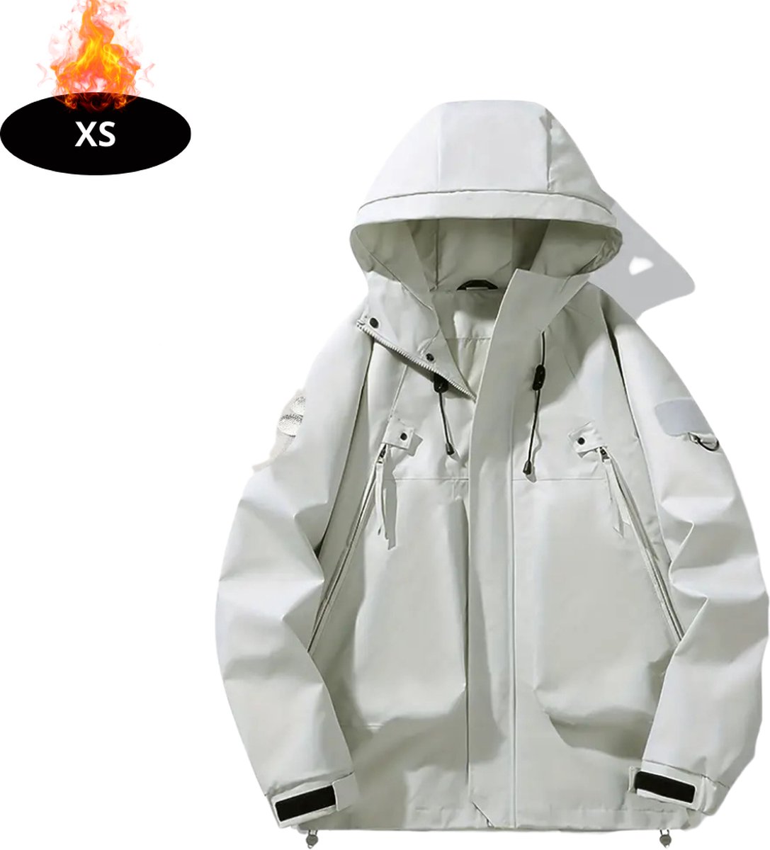 Livano Windjas Dames Parka Lente & Herfst Jas Volwassen Windjack Windbreaker Outdoor Melk