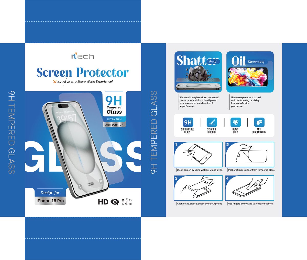Screenprotector - Geschikt voor Samsung S25 Plus Tempered Glass - 2 stuks – beschermglas
