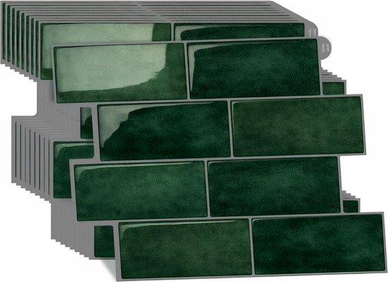Firal® Set van 10 zelfklevende 3D tegels Tegelstickers - Plaktegels