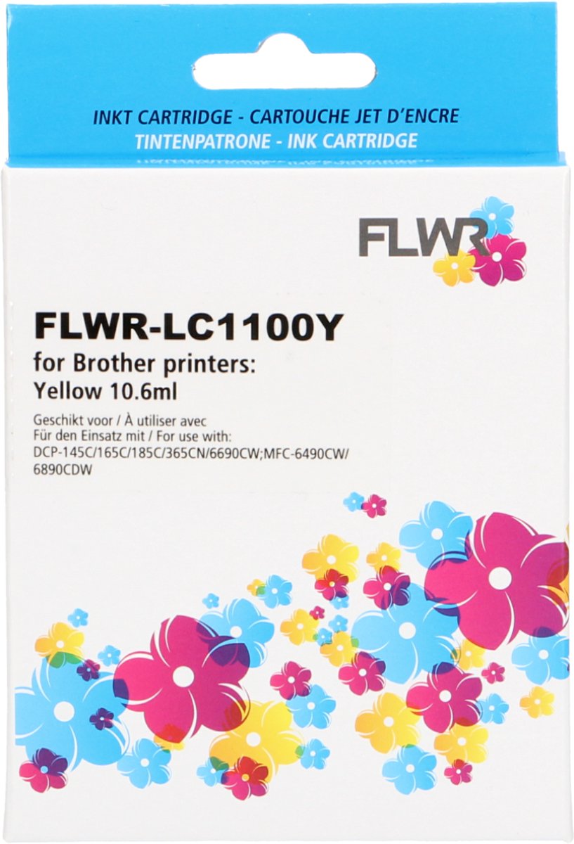 FLWR - Cartridges / Brother LC-1100Y / geel / Geschikt voor Brother