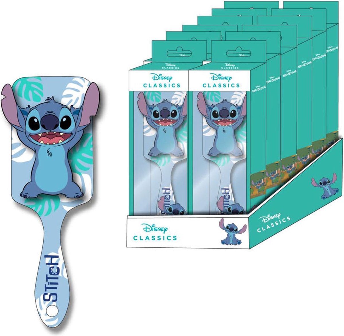 Lilo & Stitch Stitch Unisex Haarborstel - meerkleurig - Standard