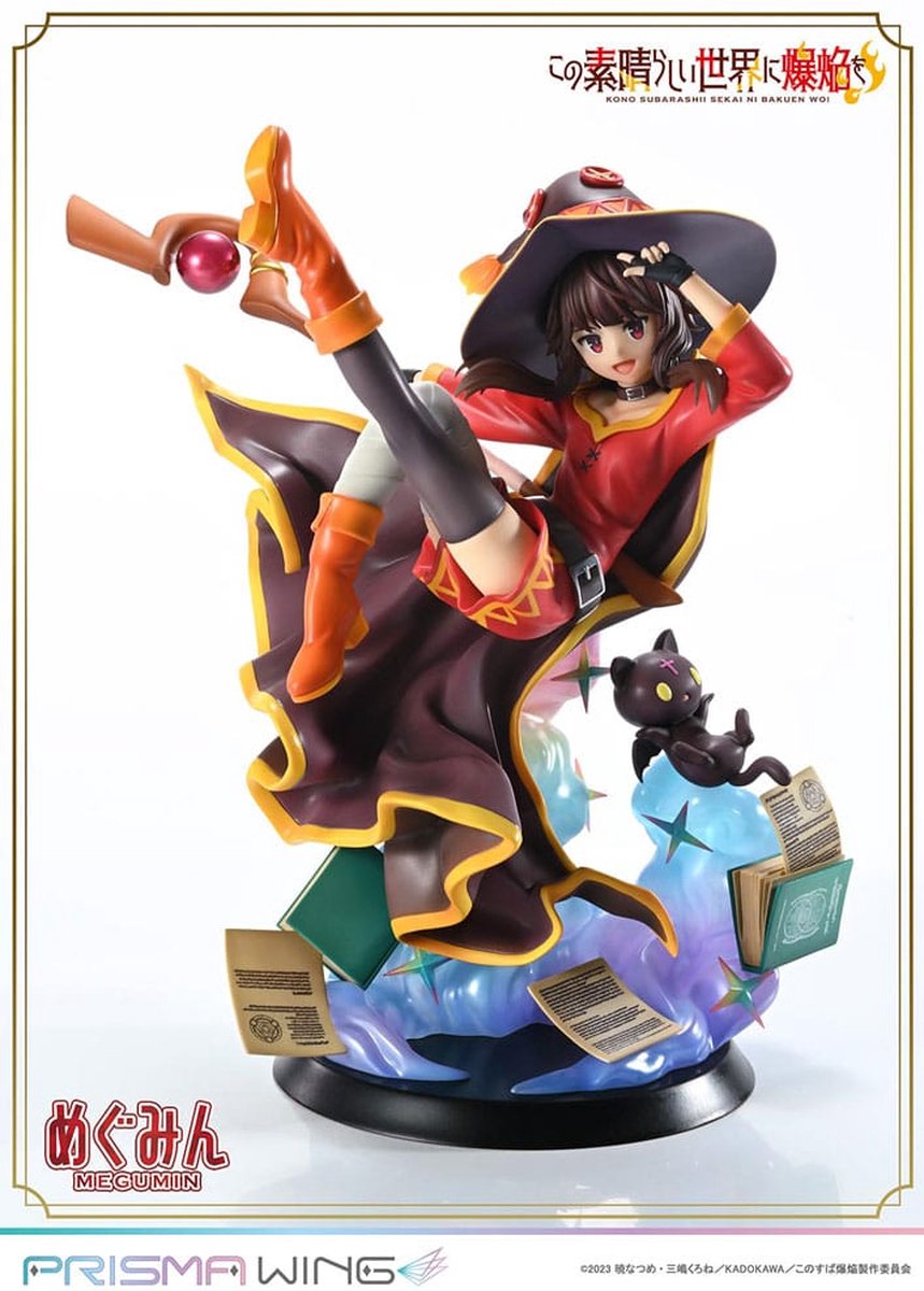 Prime 1 Studio Konusuba - An Explosion on This Wonderful World! Prisma Wing PVC Statue 1/7 Megumin 23 cm Beeld