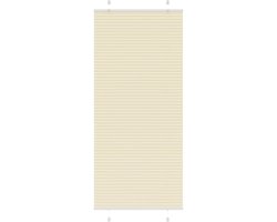 vidaXL - Plissé - rolgordijn - 85x200 - cm - stofbreedte - 84,4 - cm - polyester - crème