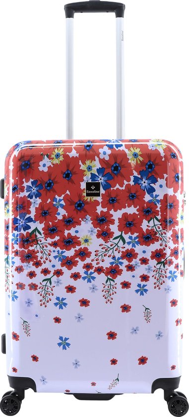 Saxoline Harde Koffer / Trolley / Reiskoffer - 66 cm (Medium) - Blessing Print - Bedrukt / Medium