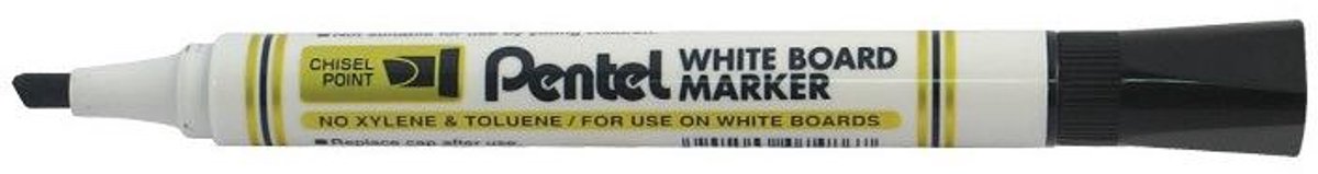 Pentel MW86 markeerstift 12 stuk(s) Beitelvormige punt Zwart