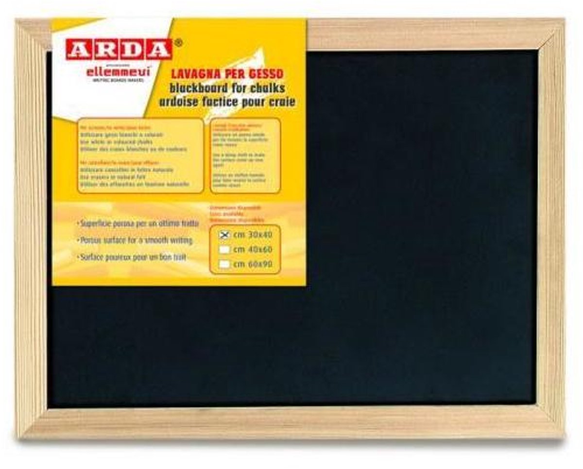 ARDA 875 schoolbord/toebehoren Zwart Hout