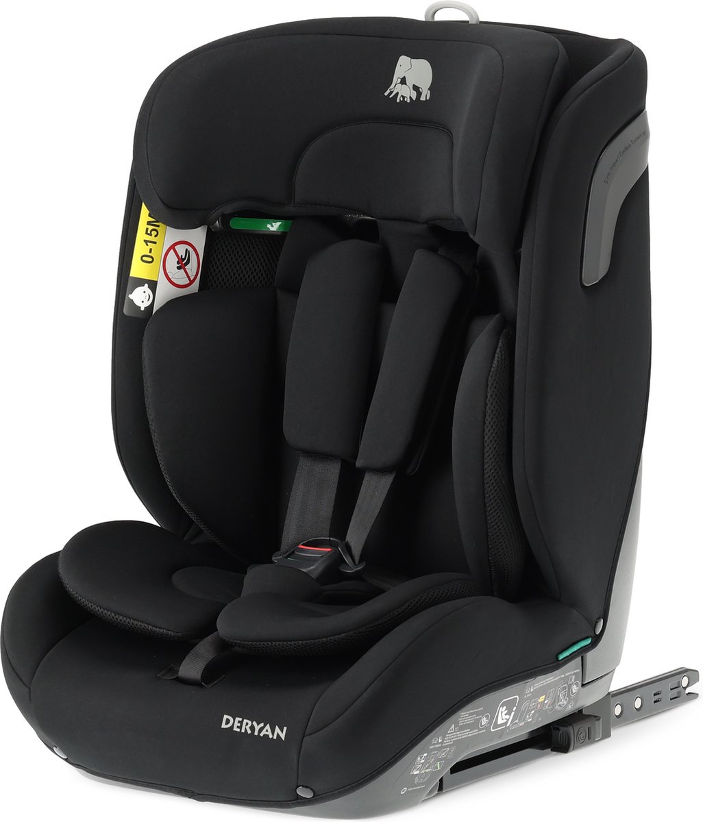 Deryan Carter Luxe i-Size Isofix Autostoel - 76-150cm - Zwart