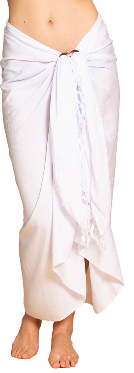 PANASIAM Sarong Unicolor - Wikkeljurk, Lunghi, Heupdoek, Pareo, Sjaal, Halsdoek