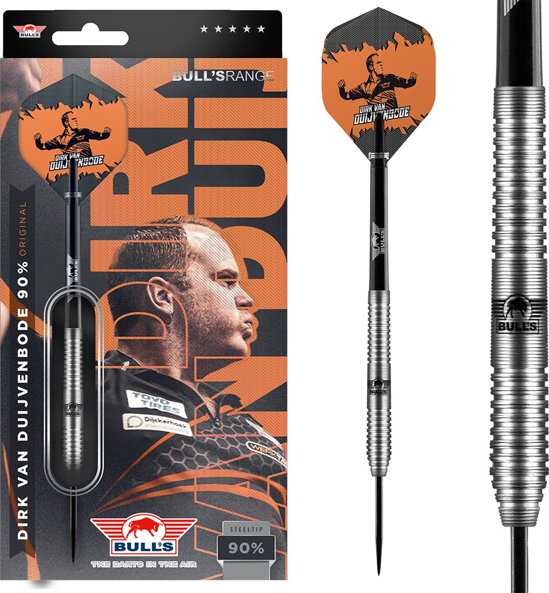 Bull's Dirk van Duijvenbode 90% - 24 gram dartpijlen