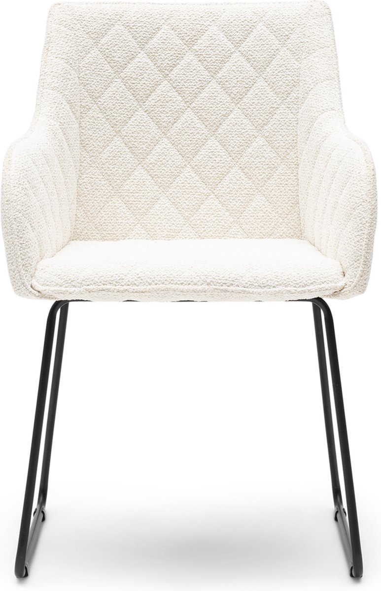Riviera Maison Frisco Drive DAC SimWhite - Polyester, IJzer - Simply White - 59.0x59.0x94.0 cm