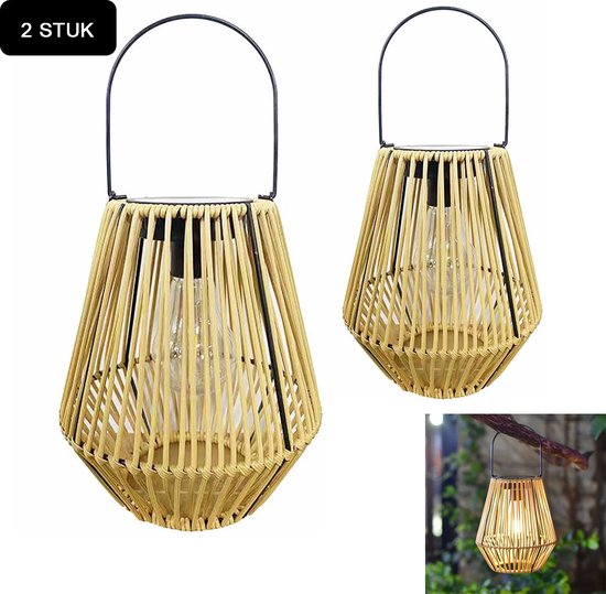 Lavish Home Ensemble De Lanternes Solaires Solaires - Ensemble De 2