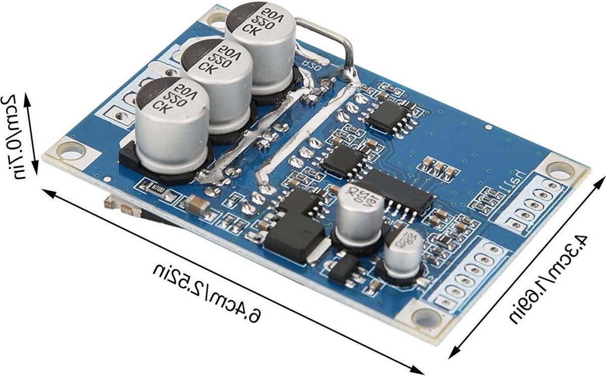 Borstelloze motorcontroller 12V-36V 15A 500W Hall BLDC Driver Board LJ - hoge prestaties .