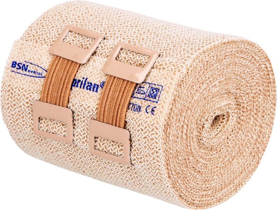 Comprilan Zwachtels - Korte rek zwachtel voor compressie - 5m x 6cm | bol