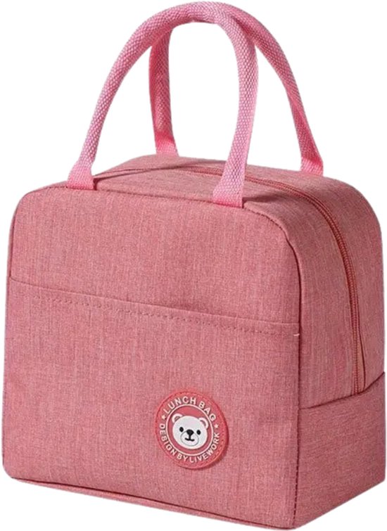 Sac isotherme Nivard - Glacière - Éléments de refroidissement - Glacière - Voiture - Sac à lunch - Plage - Rose