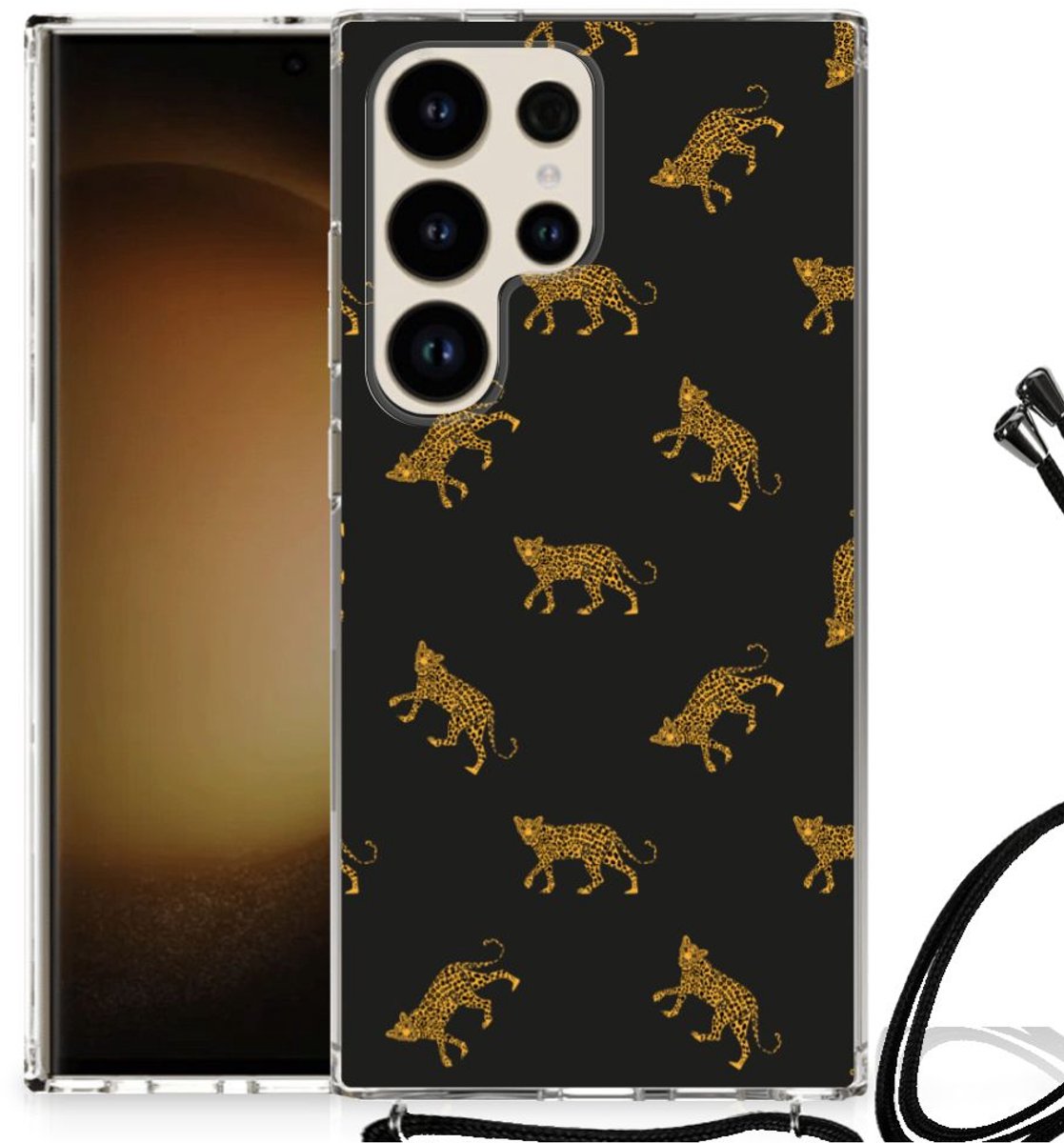 Case Anti-shock voor Samsung Galaxy S24 Ultra Leopards