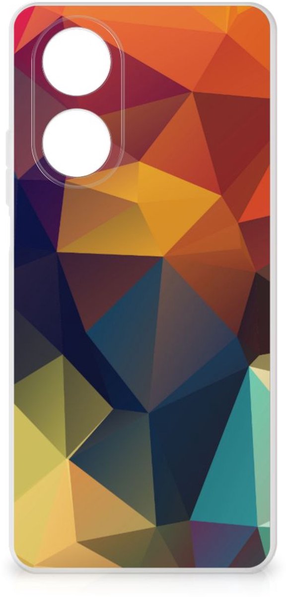 OPPO A58 4G TPU Hoesje Polygon Color