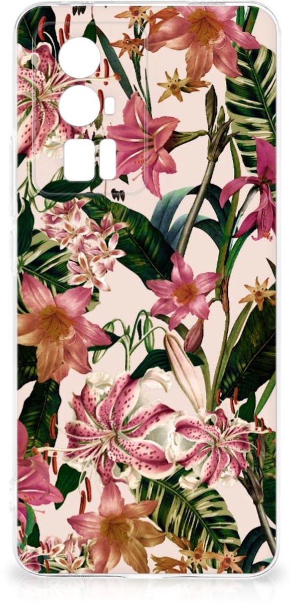 Xiaomi Poco F5 Pro TPU Case Flowers