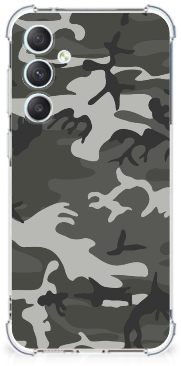 Samsung Galaxy S23 FE Doorzichtige Silicone Hoesje Army Light