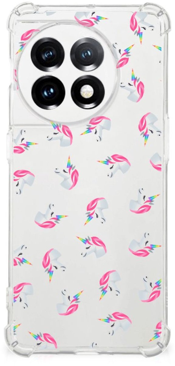 Doorzichtige Silicone Hoesje voor OnePlus 11 Unicorns