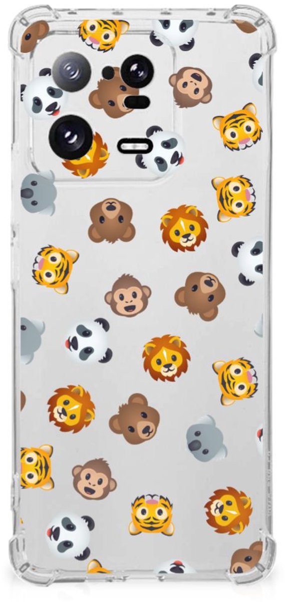 Doorzichtige Silicone Hoesje voor Xiaomi 13 Pro Dieren Emojis