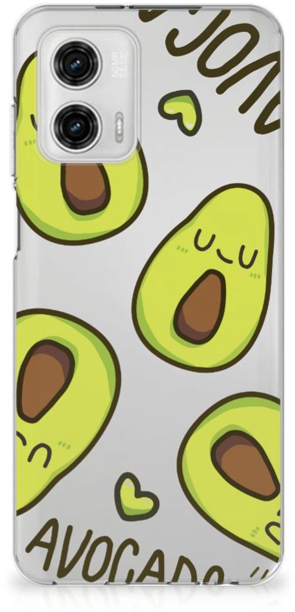 Motorola Moto G73 Telefoonhoesje met Naam Avocado Singing
