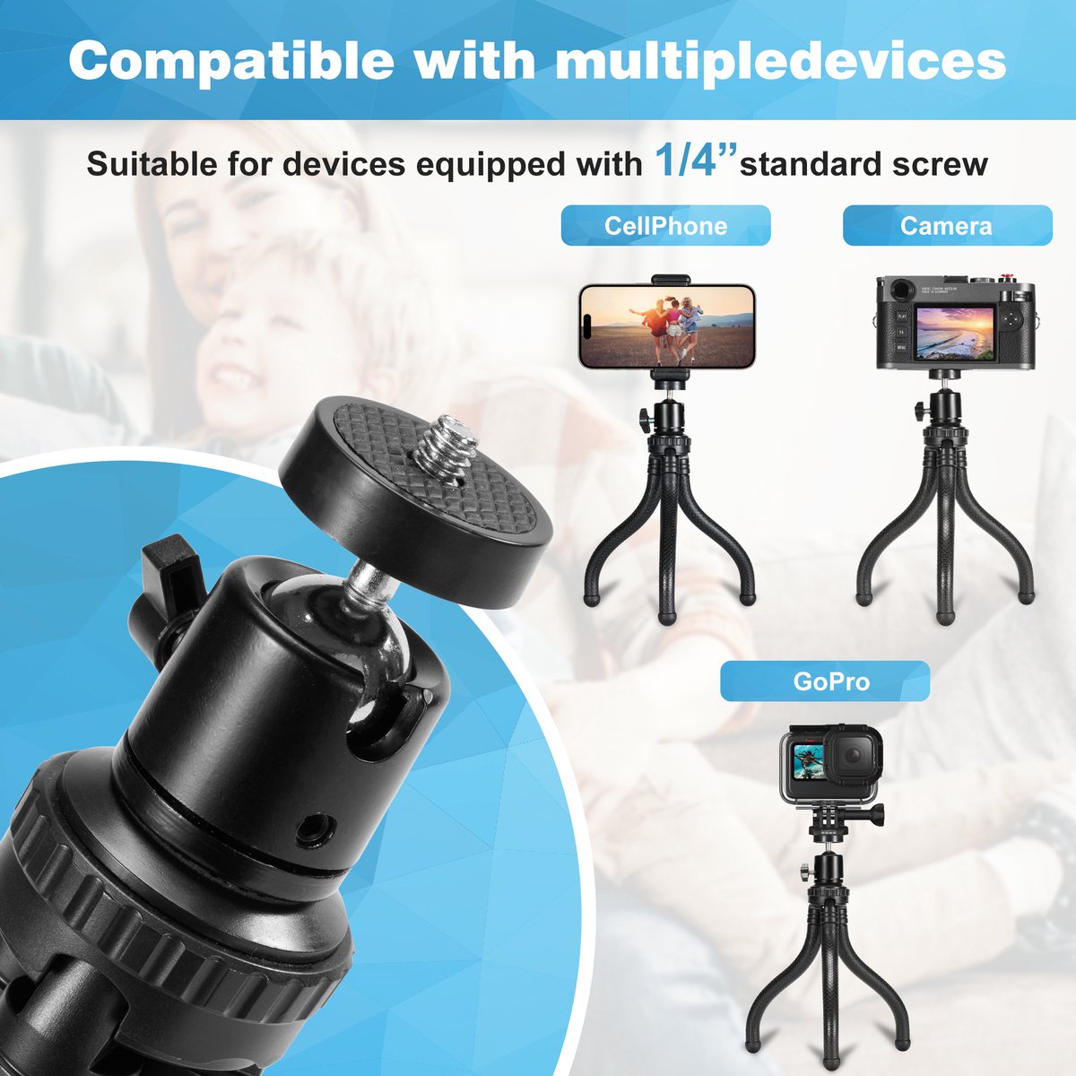 YONO Tripod Smartphone Flexibel thumbnail 3