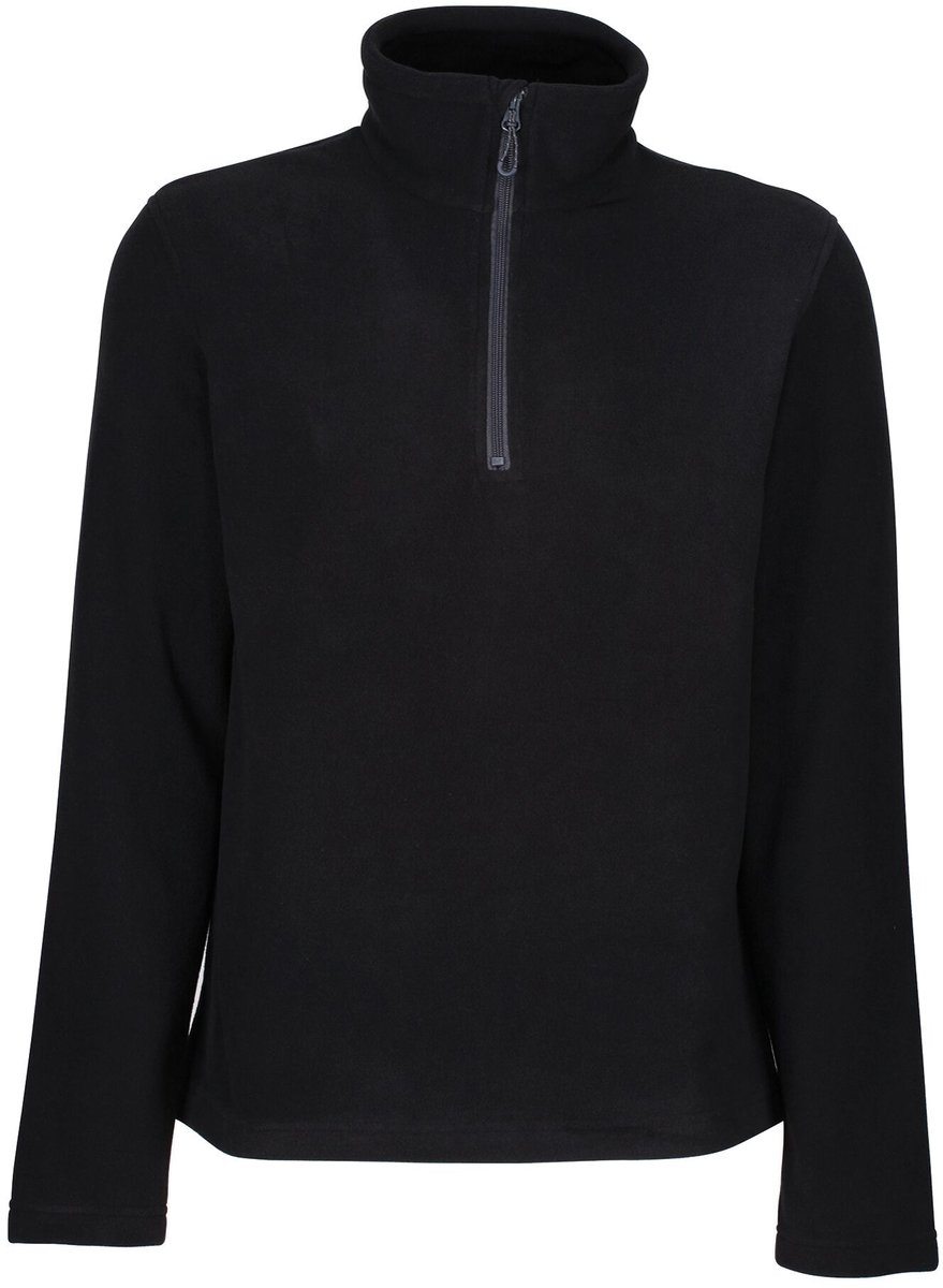 Fleece Hiking Heren Recycled Half Zip Zwart