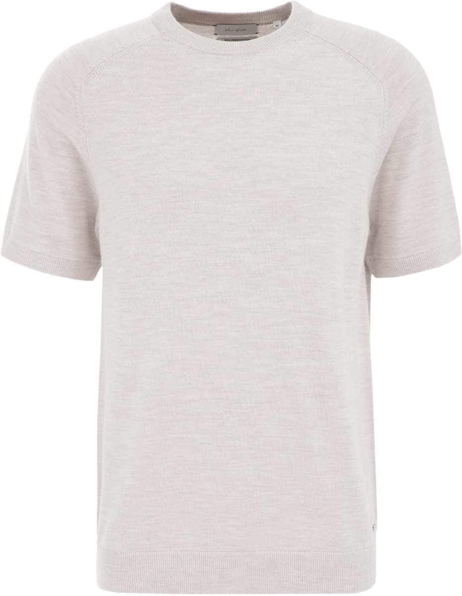 Van Gils Heren Slim fit T-shirt van merinowol