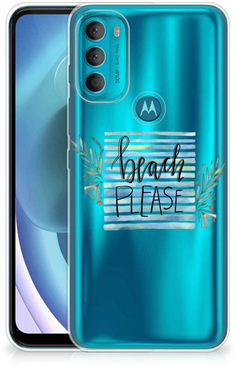 Motorola Moto G71 5G Telefoonhoesje met Naam Boho Beach