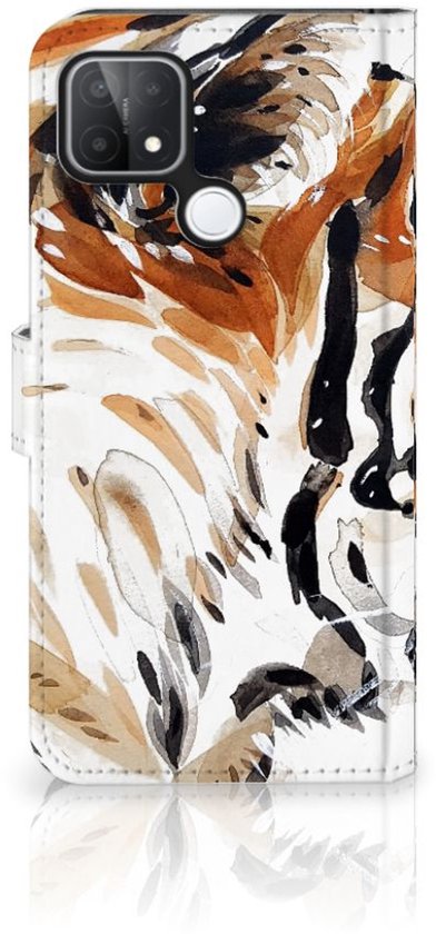 Coque avec texte Coque de téléphone OPPO A15 Tiger