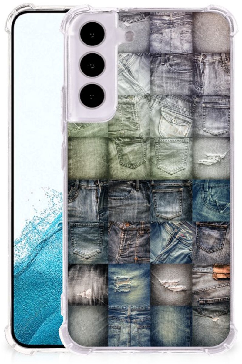 Anti Shock Bumper Case Samsung Galaxy S22 Spijkerbroeken