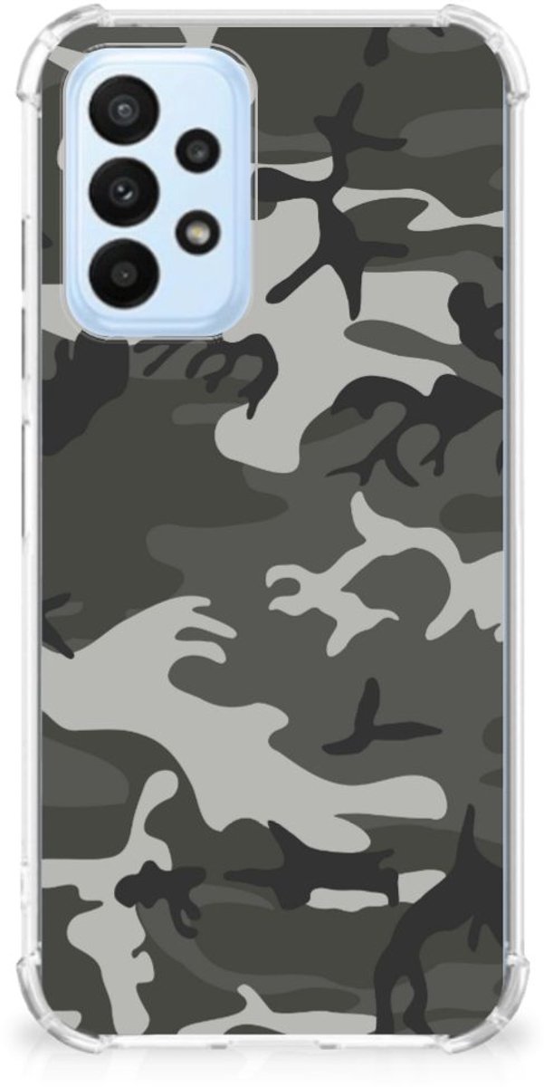 Samsung Galaxy A23 Doorzichtige Silicone Hoesje Army Light