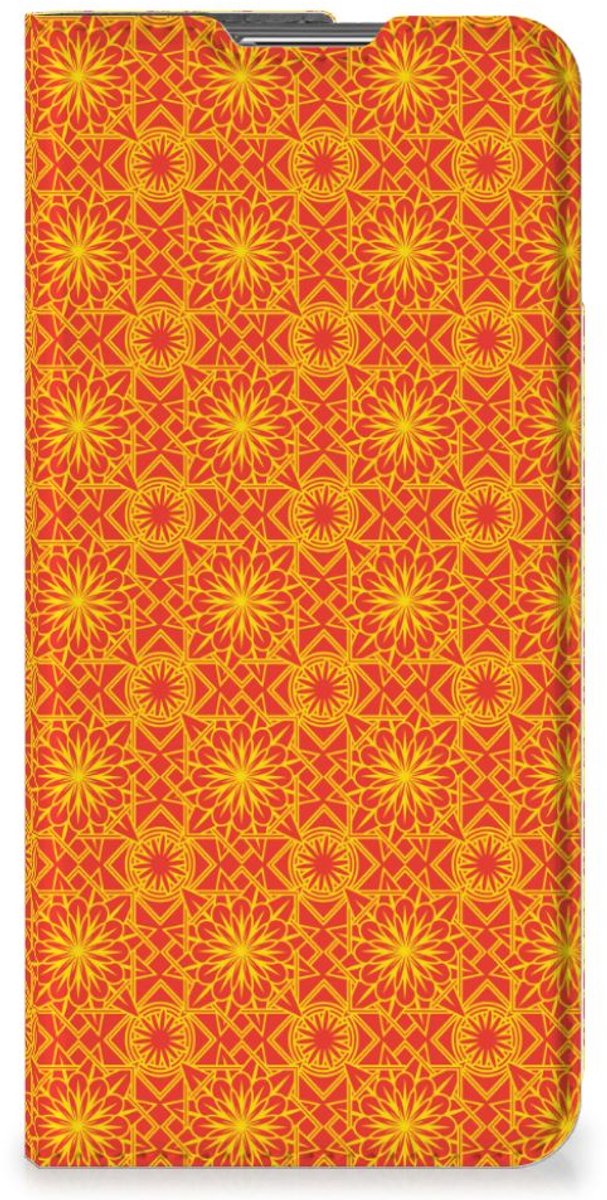 OPPO Find X5 Pro Hoesje met Magneet Batik Oranje